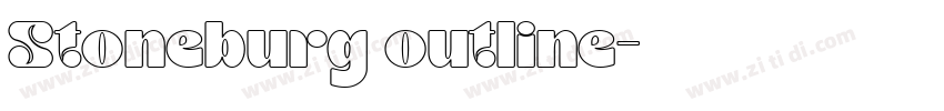 Stoneburg outline字体转换